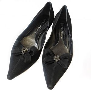 CASADEI Black Flats with stones